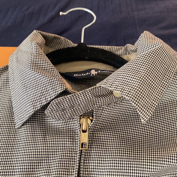 Vintage Ralph Lauren Zipper Jacket with a button sleeve and collar WATWE PROOF - Picture 4 of 11